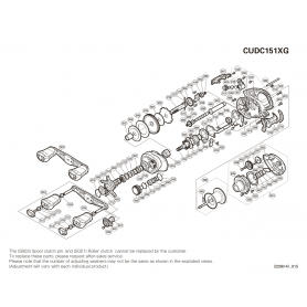 Pièces détachées Curado 151 DC XG Gaucher