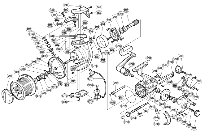 Onderdelen voor Ultegra 12000 XT GR molens