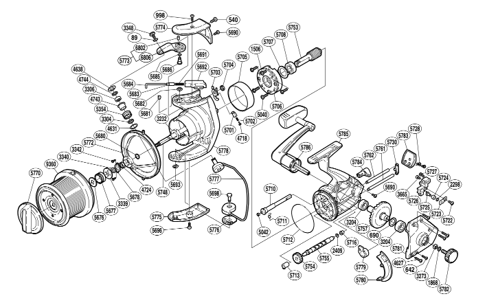 Pezzi di ricambio per Ultegra 10000 XT GR