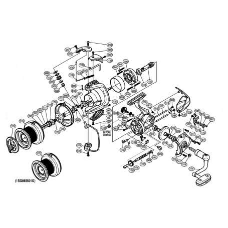 Ultegra 5500 XTB Reel Spare Parts