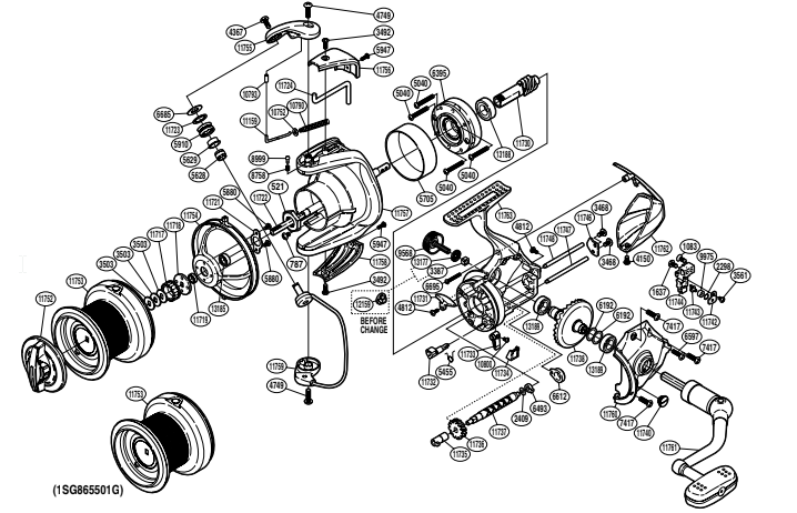 Ultegra 5500 XTB Makaraları için Yedek Parçalar