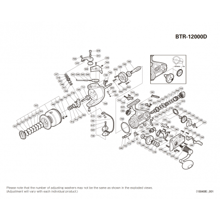 Despiece Carrete Baitrunner 12000 D