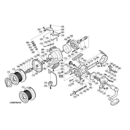 Despiece Carrete Ultegra 4500 XSB