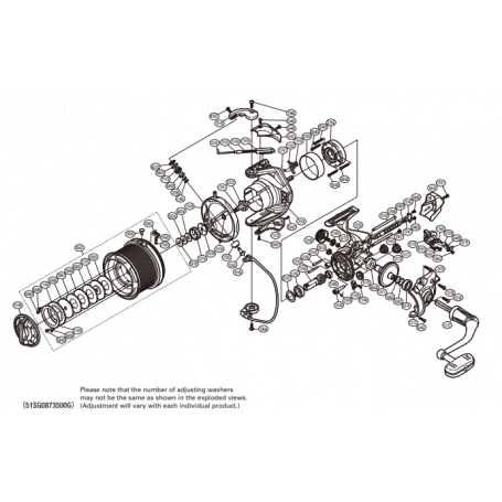 Despiece Carrete Ultegra 35 XSC