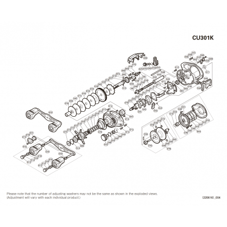 Pièces détachées Curado 301 K Gaucher