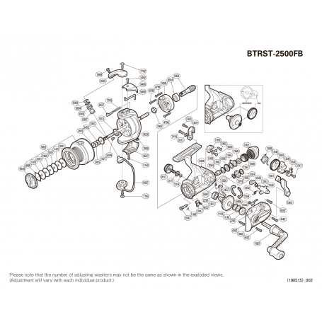 Despiece Carrete Baitrunner 2500 ST-FB
