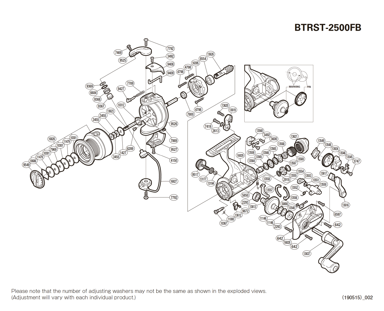 Pièces détachées Baitrunner 2500 ST-FB