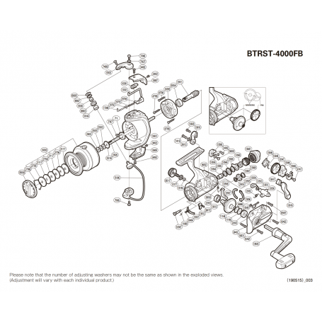 Despiece Carrete Baitrunner 4000 ST-FB