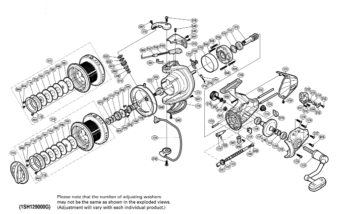 Ultegra CI4 14000 XSA Reel Spare Parts