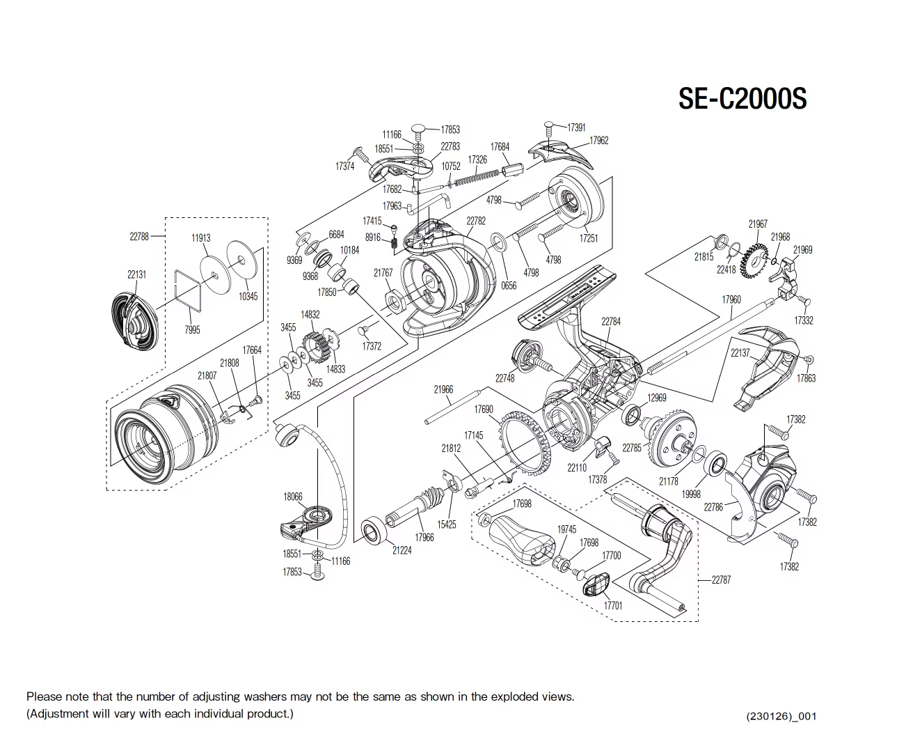 Peças de reposição para Sedona C2000 S FJ