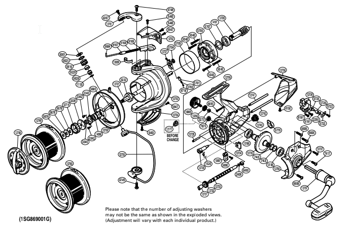 Ultegra 14000 XTB Reel Spare Parts