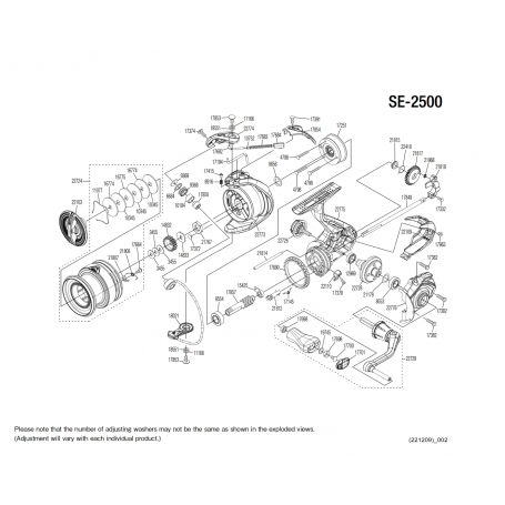 Despiece Carrete Sedona 2500 FJ
