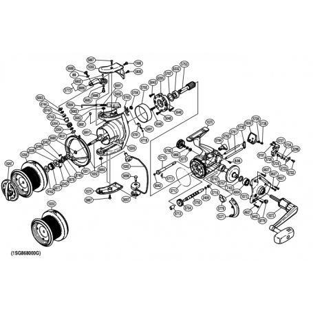 Despiece Carrete Ultegra 12000 XTA