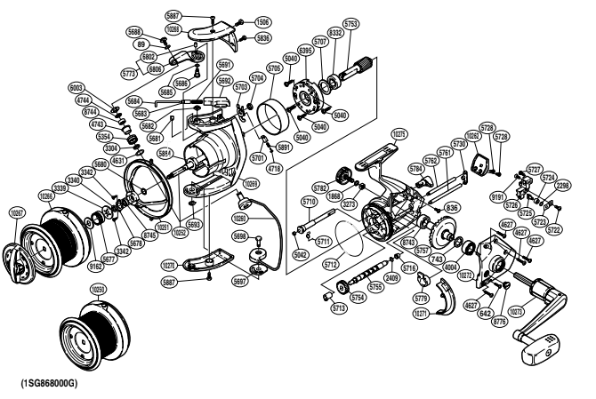 Ultegra 12000 XTA Reel Spare Parts