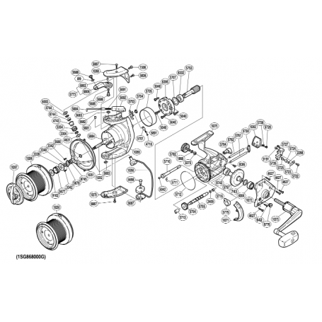 Ultegra 12000 XSA Makaraları için Yedek Parçalar