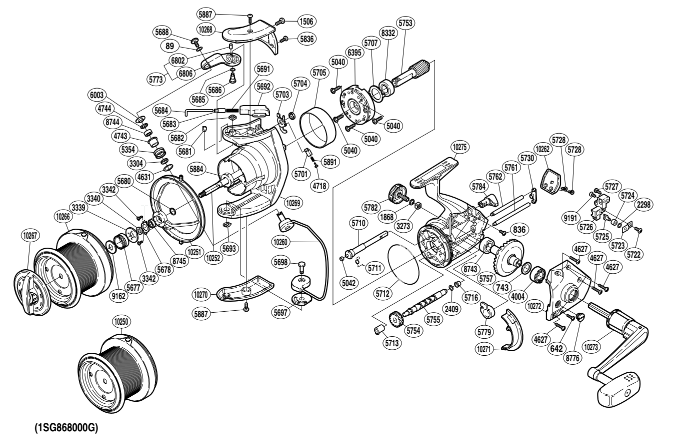 Ultegra 12000 XSA Reel Spare Parts