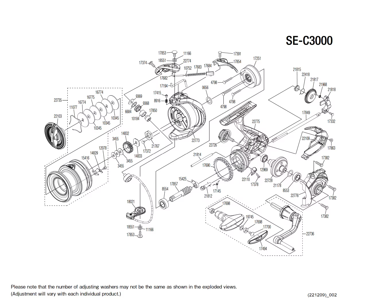 daiwa bg 3000 spinning reel parts manual ▷ Sedona 3000 FJ Reel Spare Parts【Mv Spools】