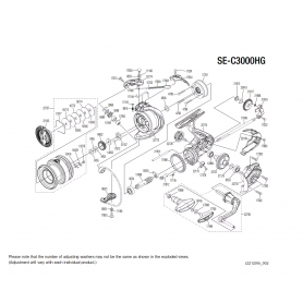 Sedona 3000 HG FJ Makaraları için Yedek Parçalar