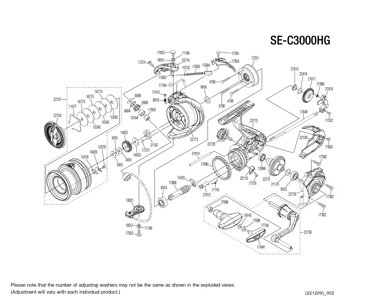 Ersatzteile für Sedona 3000 HG FJ Rollen