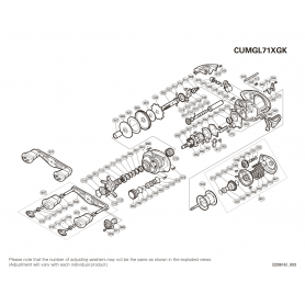 Onderdelen voor Curado 71 K MGL XG Linkshandig molens