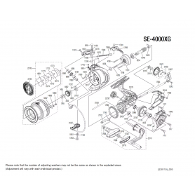 Despiece Carrete Sedona 4000 XG FJ