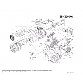 Despiece Carrete Sedona C5000 XG FJ