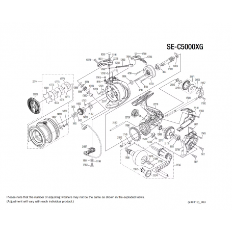 Pièces détachées Sedona C5000 XG FJ