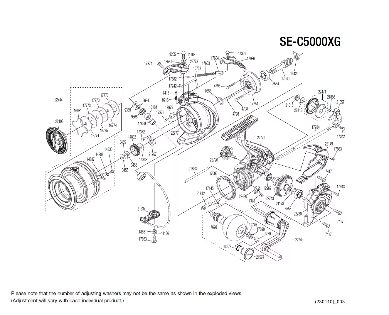 Peças de reposição para Sedona C5000 XG FJ