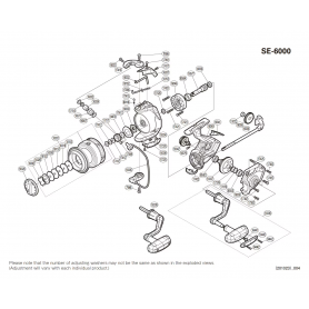 Despiece Carrete Sedona 6000 FI