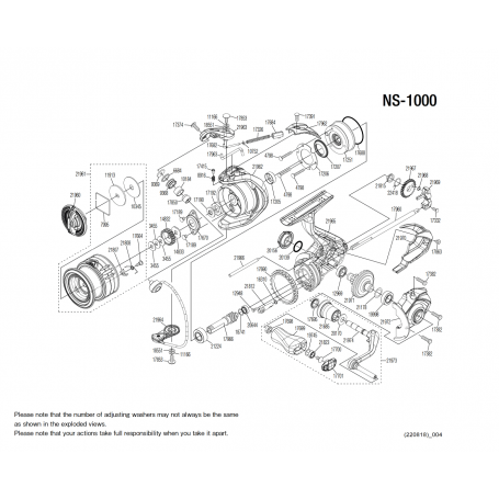 Despiece Carrete Nasci 1000 FC
