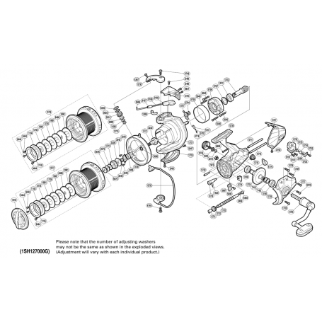 Despiece Carrete Ultegra CI4 10000 XSA