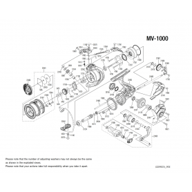Despiece Carrete Miravel 1000