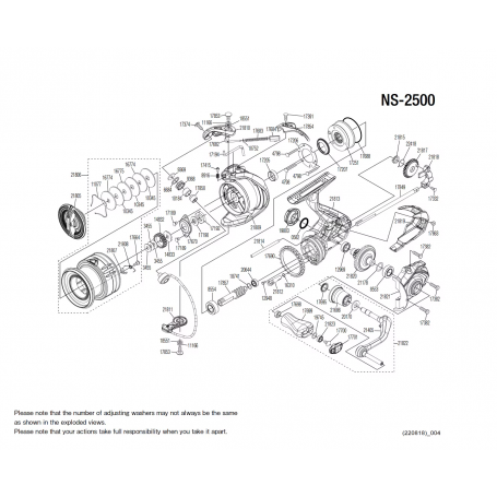 Despiece Carrete Nasci 2500 FC