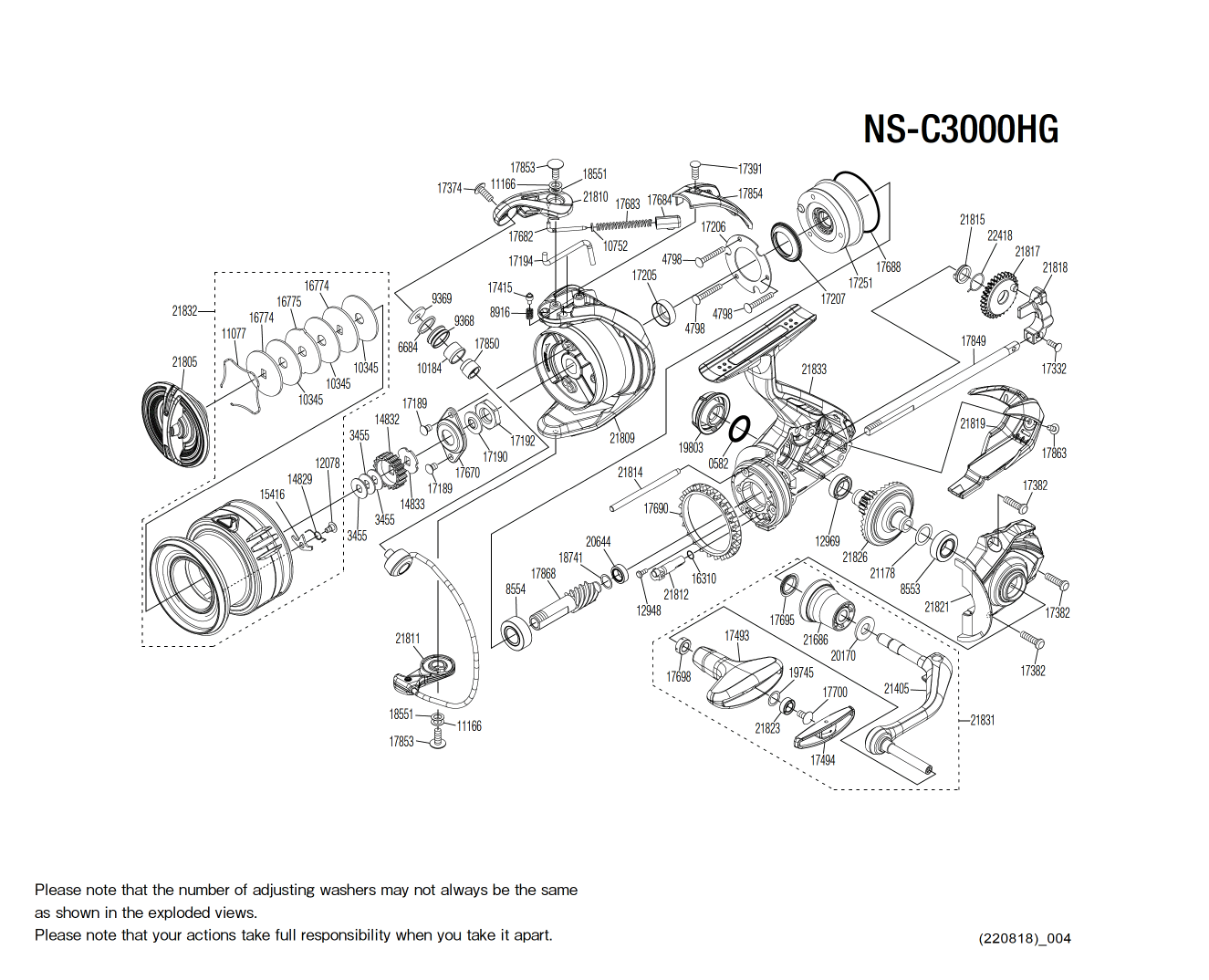 Peças de reposição para Nasci C3000 FC HG