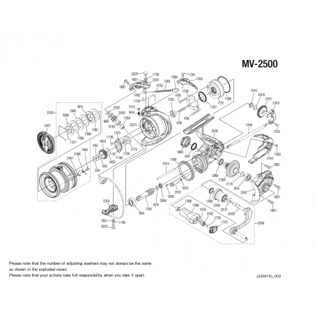 Peças de reposição para Miravel 2500