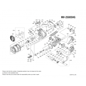 Peças de reposição para Miravel 2500S HG