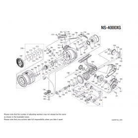 Despiece Carrete Nasci 4000 FC XG