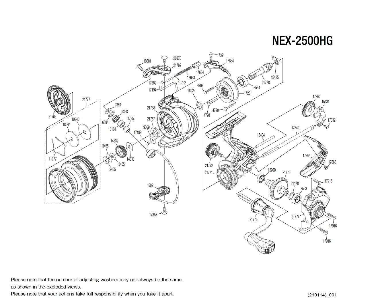 Pièce détachée neuve pour moulinet ABU série 500 unused spare