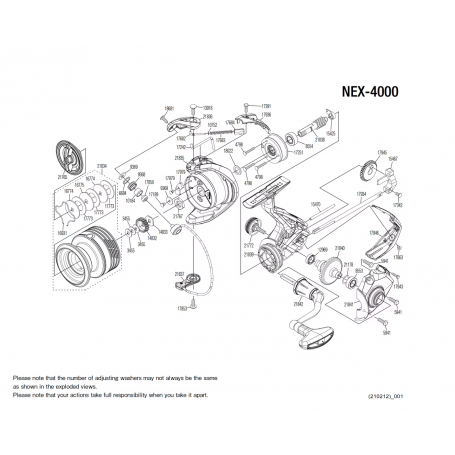 Despiece Carrete Nexave 4000 FI