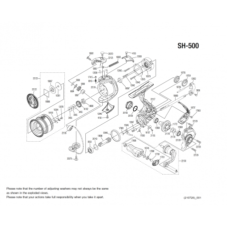 Sahara 500 FJ Reel Spare Parts