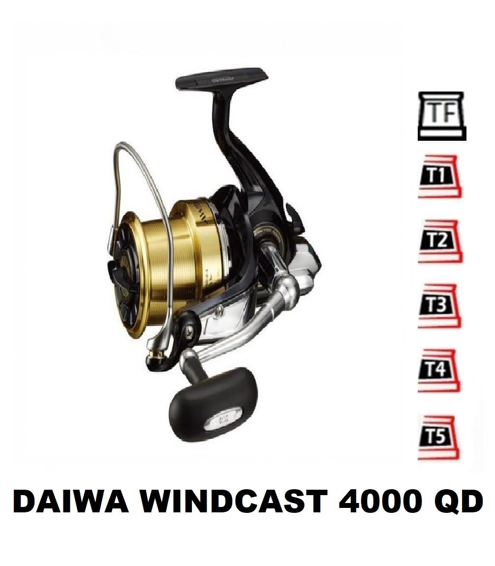 Bobinas y accesorios compatibles con carrete Daiwa Windcast 4000 QD