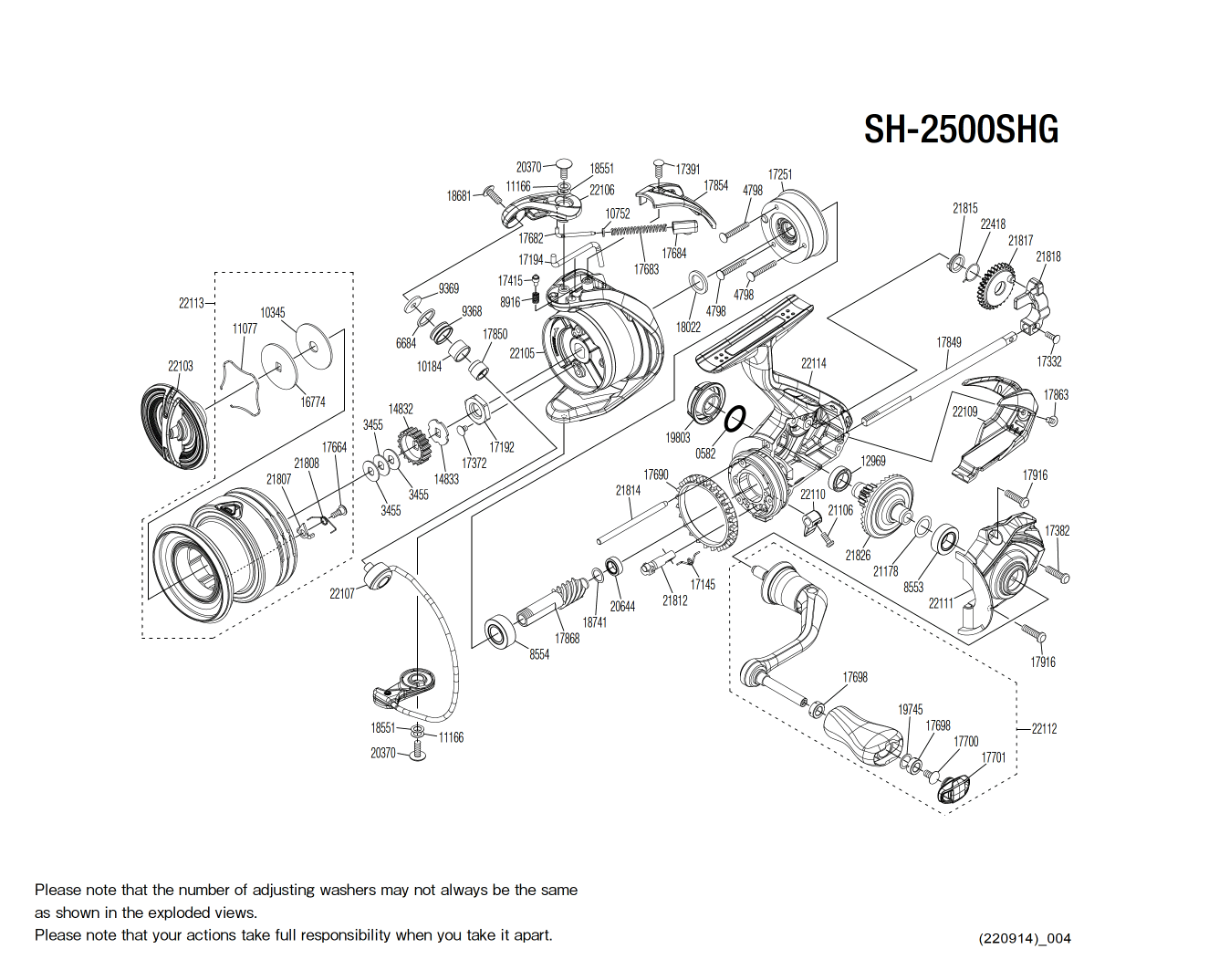 Pezzi di ricambio per Sahara 2500S FJ HG