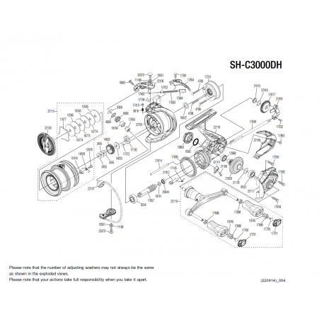 Despiece Carrete Sahara C3000 FJ DH