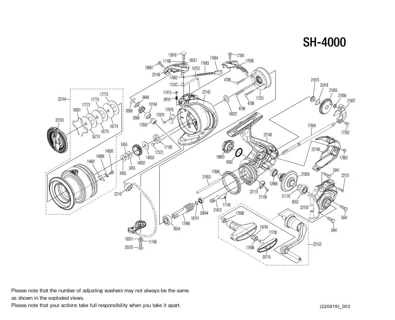 felindre shimano reel spares ▷ Sahara 4000 FJ Reel Spare Parts【Mv Spools】