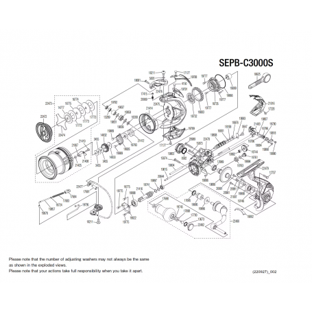 Pièces détachées Sephia C3000S BB