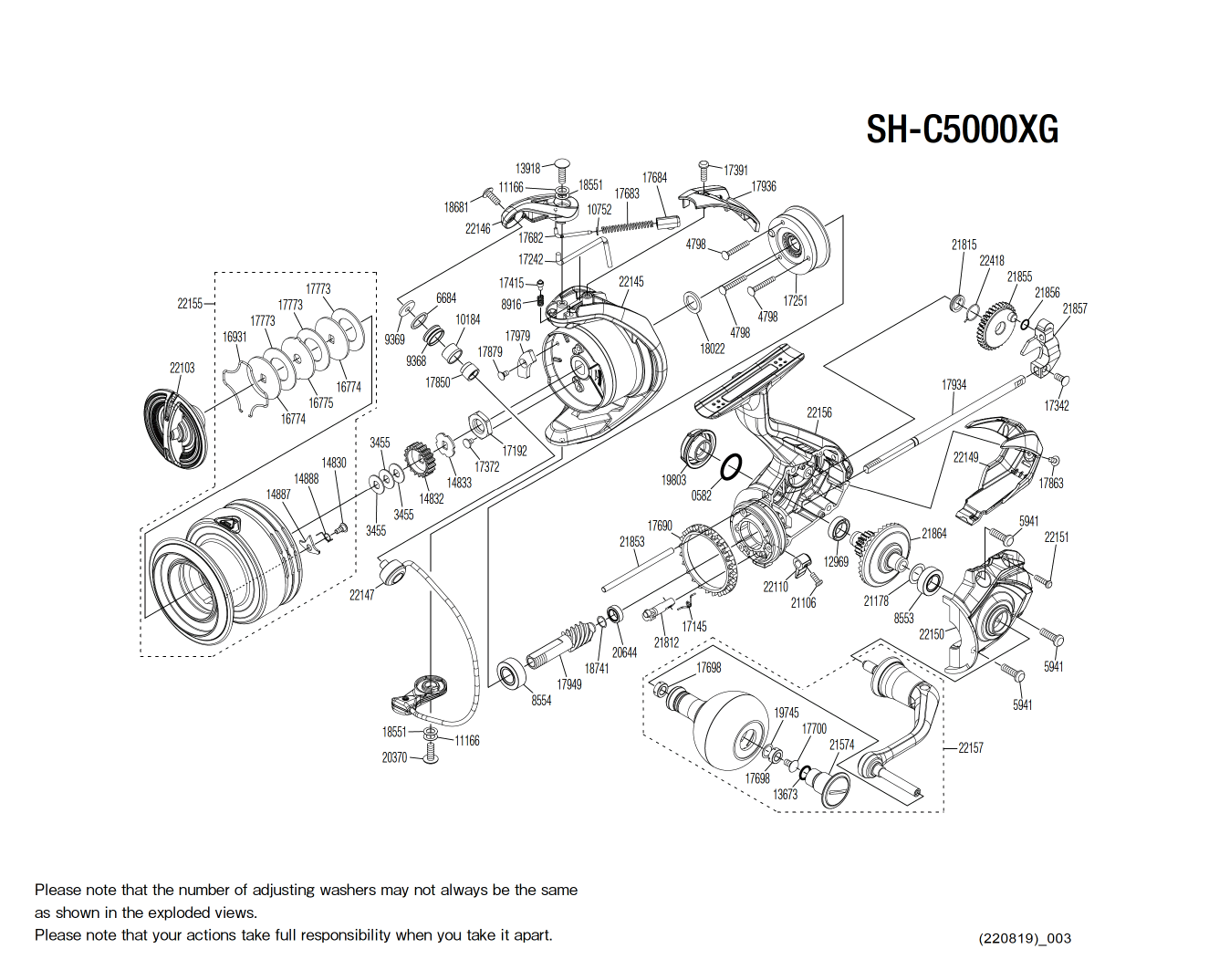 Onderdelen voor Sahara C5000 FJ XG molens