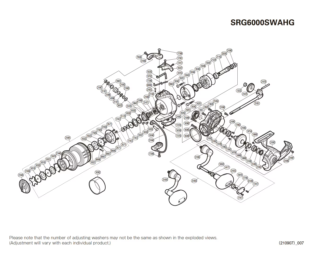 Ersatzteile für Saragosa 6000 SW A HG Rollen