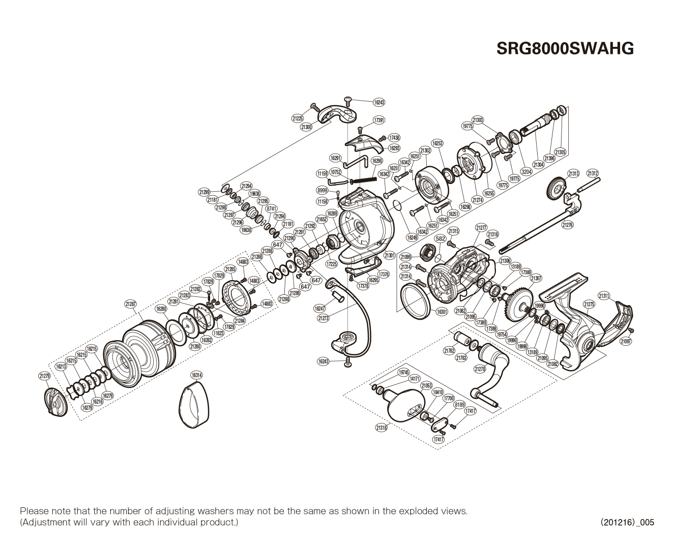 Ersatzteile für Saragosa 8000 SW A HG Rollen