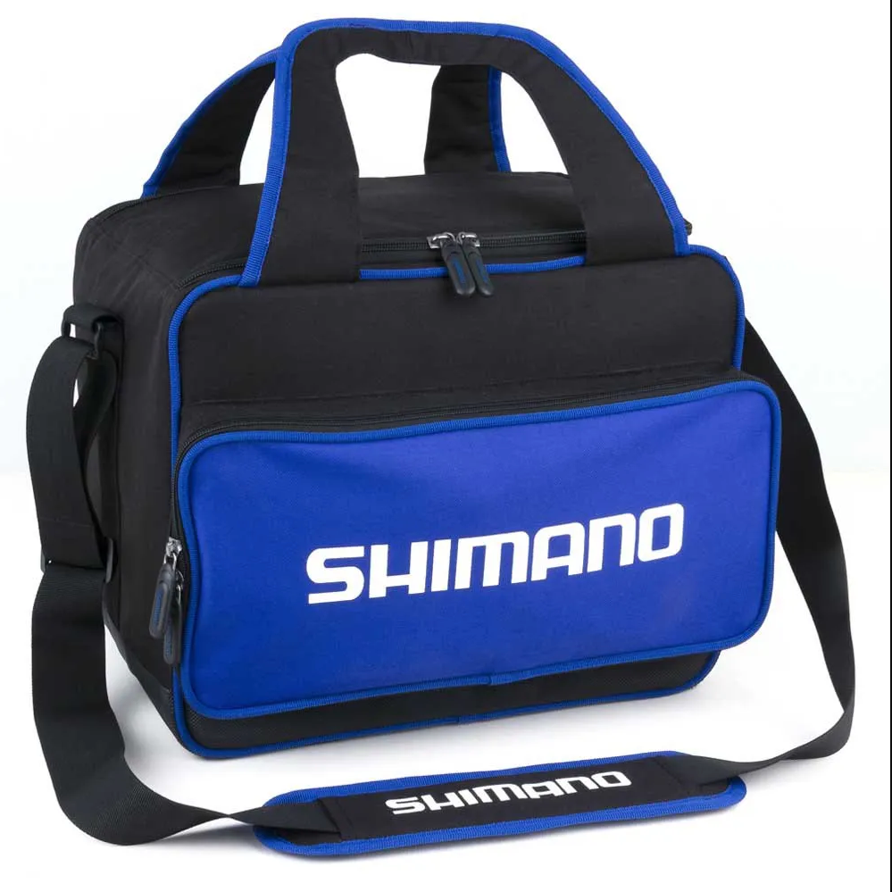 Shimano All-Round Baits Bits Bag 38x32x31 cm – Sac à Appâts Bleu/Noir, Capacité 38 L