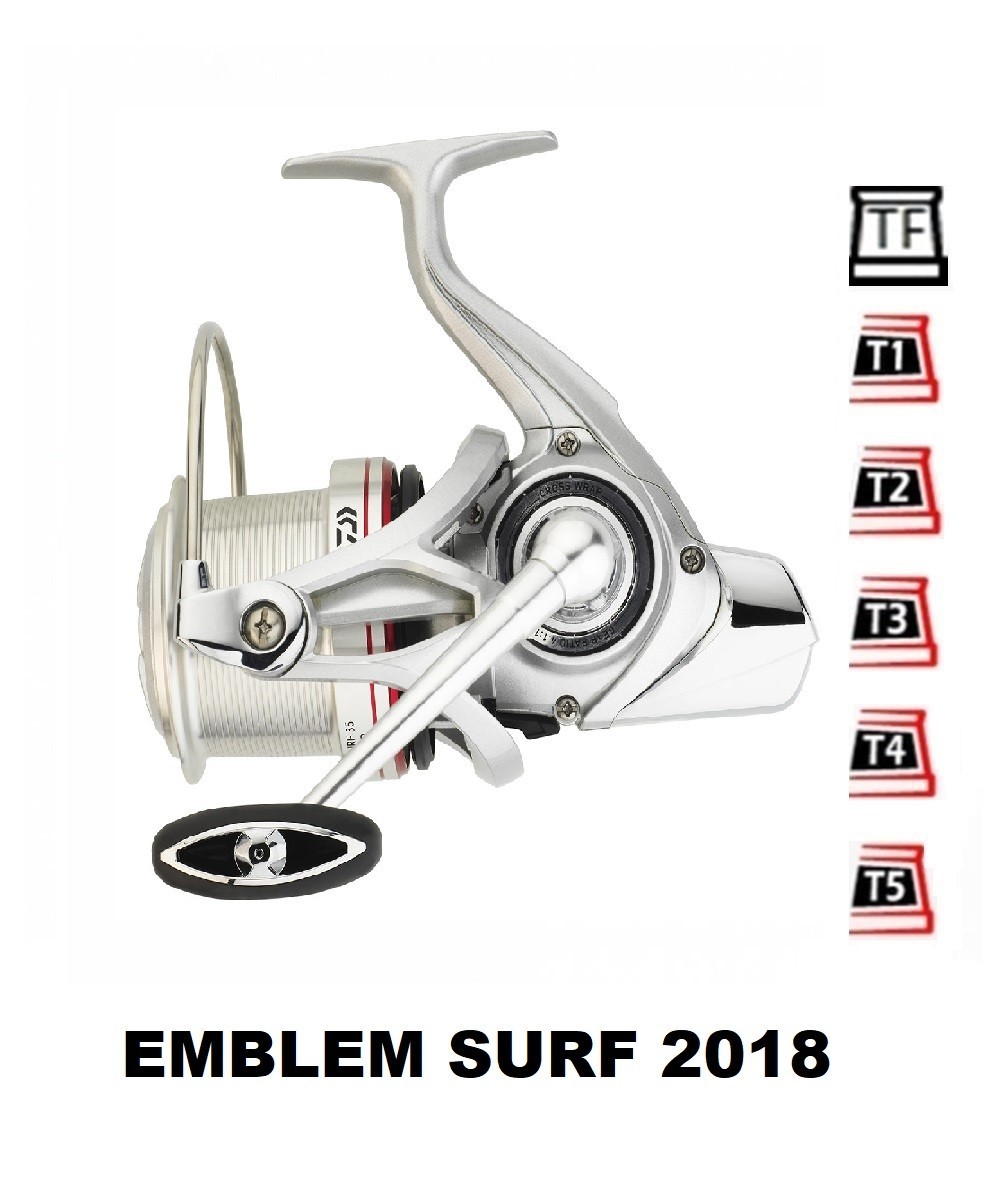 Spare Spools and accessories compatible with fishing reel Daiwa Emblem Surf 2018